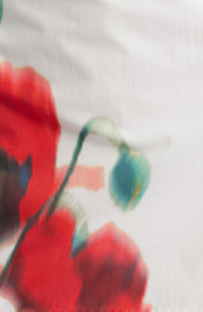 Amanda Uprichard Taylor Floral Cotton Skort Romper, Alternate, color, Poppy Field