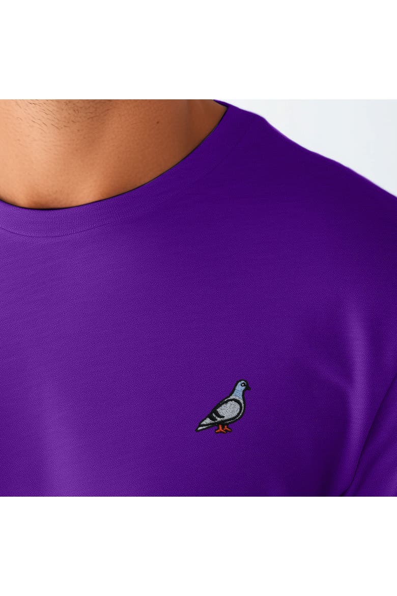 Mens Pigeon Jersey Tee, Alternate, color, Purple