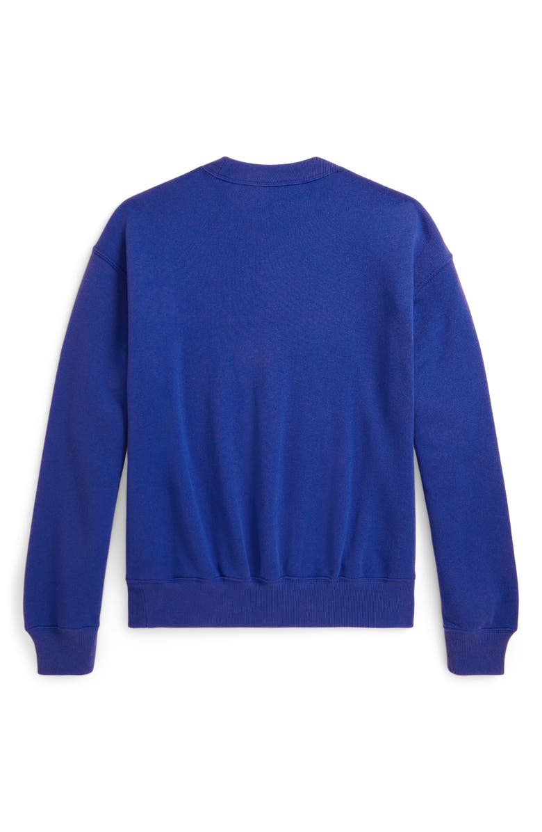Polo Ralph Lauren Polo Bear Lightweight Fleece Graphic Sweatshirt, Alternate, color, Gala Blue