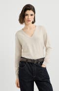Brunello Cucinelli Cashmere sweater with monili
