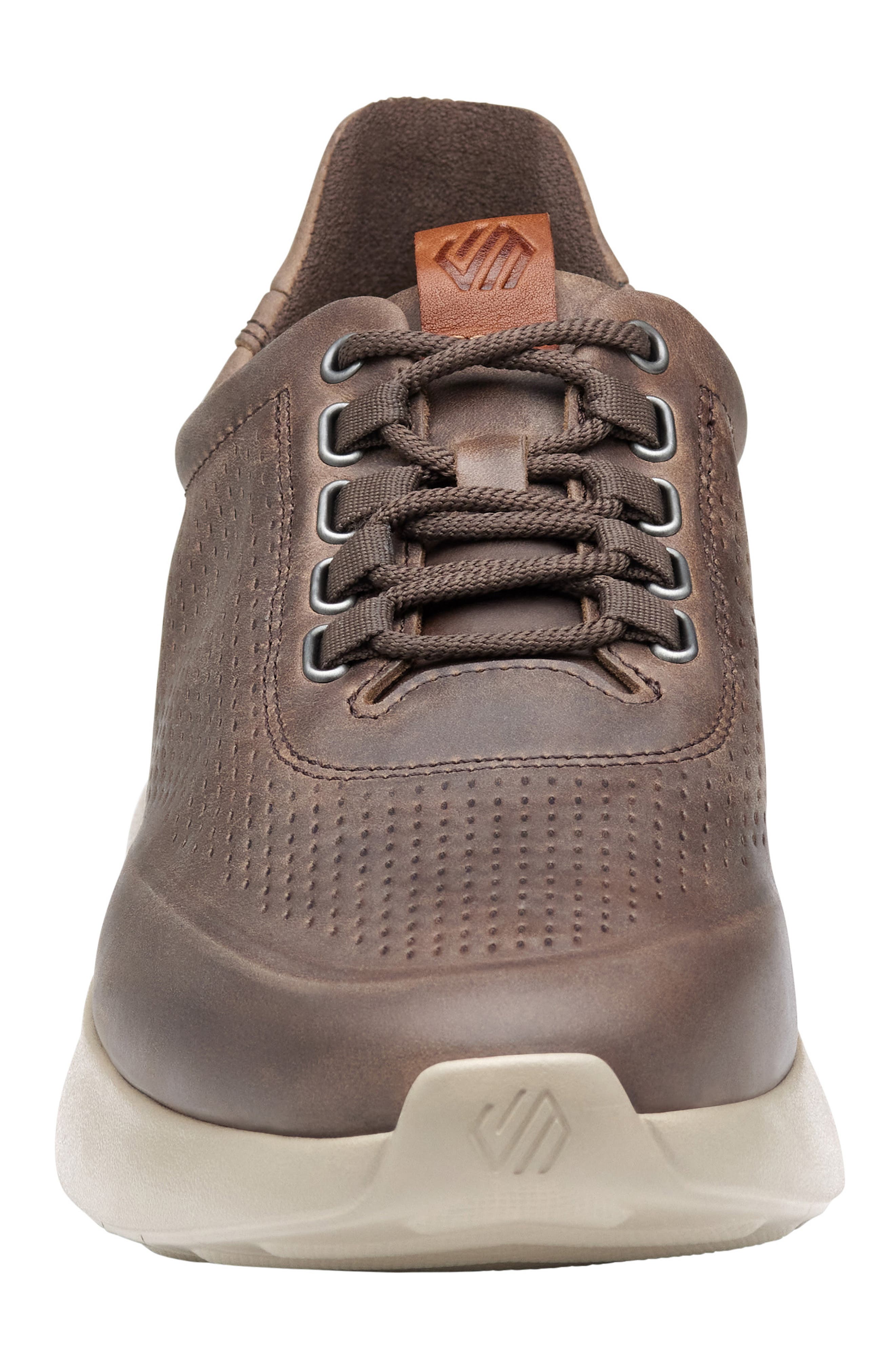 Johnston 
Murphy Amherst 2.0 U-Throat Leather Sneaker, Alternate, color, Stone Oiled Full Grain