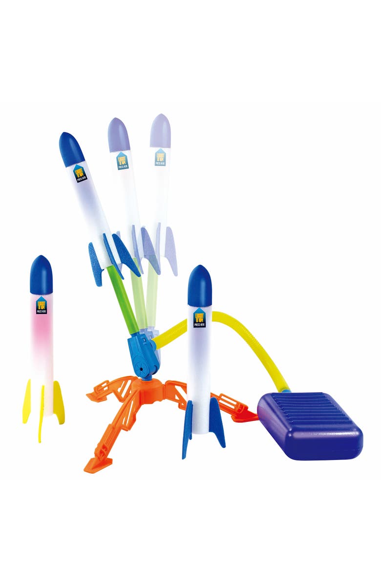 Nothing But Fun Toys Light Up Jump Rockets, 3 Foam Rockets, Airpowered, Alternate, color,