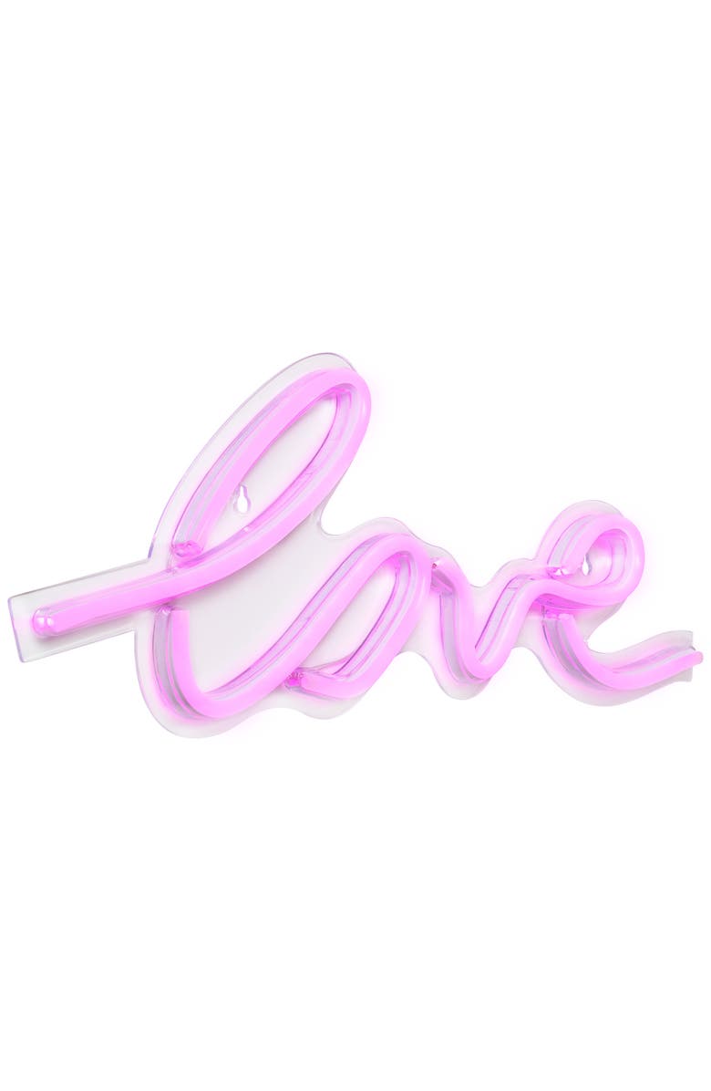 Northlight LED Love Neon Lighted Wall Sign - 18" - Pink, Alternate, color, Pink