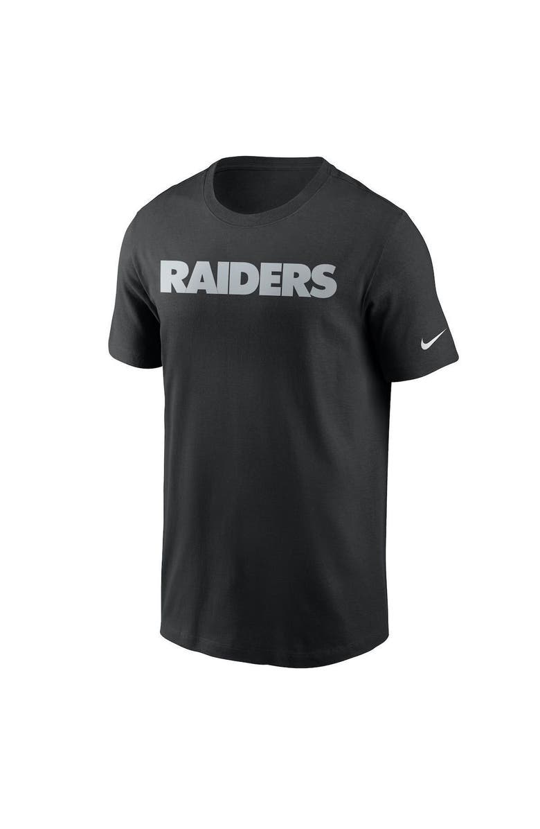 Nike Men's Nike Black Las Vegas Raiders Team Wordmark T-Shirt, Alternate, color, Black