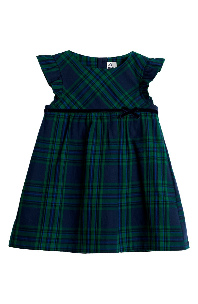 JOJO MAMAN BEBE Tartan Dress & Long Sleeve Bodysuit Set, Alternate, color, Green