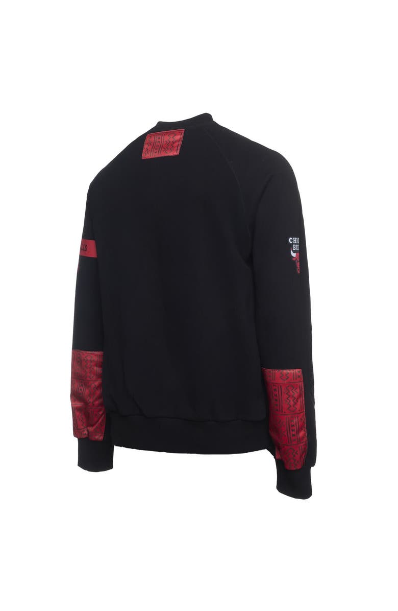 Two Hype Men's NBA x Two Hype  Black Chicago Bulls Culture & Hoops Collection Premium Pullover Sweatshirt, Alternate, color, Black