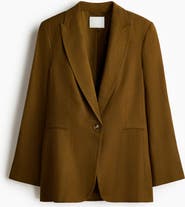 H&M Linen-blend Blazer