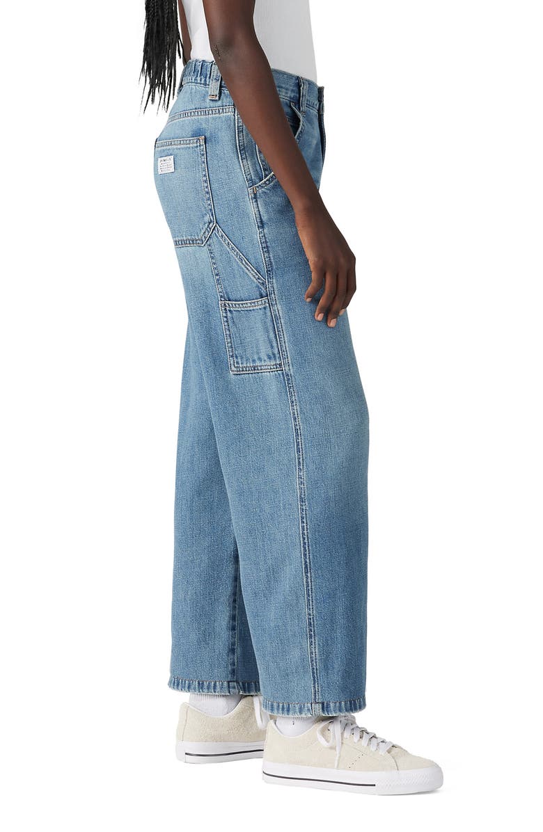 Levi's<sup>®</sup> High Waist Lightweight Carpenter Wide Leg Jeans, Alternate, color, 