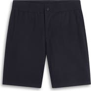 Bugatchi Seersucker Elastic Waist Shorts