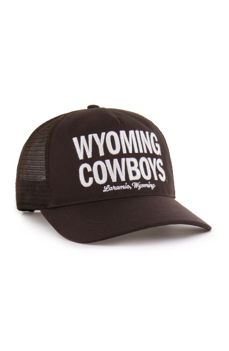 '47 Men's '47 Brown Wyoming Cowboys Contemporary Hitch Trucker Adjustable Hat, Alternate, color, Brown