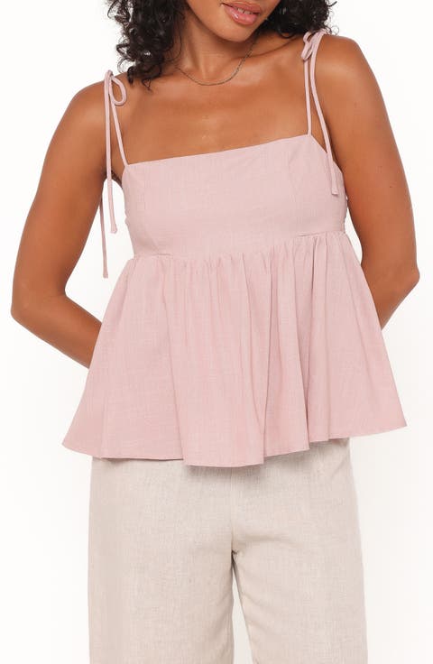 Zephyra Tie Strap Babydoll Camisole