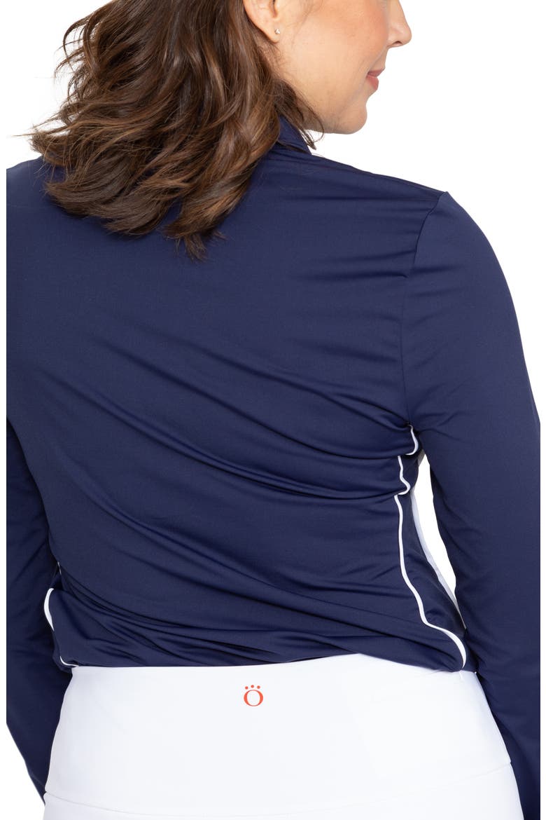 Keep It Covered Long Sleeve Golf Top, Alternate, color, NAVY