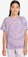 Nike Kids' Tie Dye Cotton Graphic T-Shirt