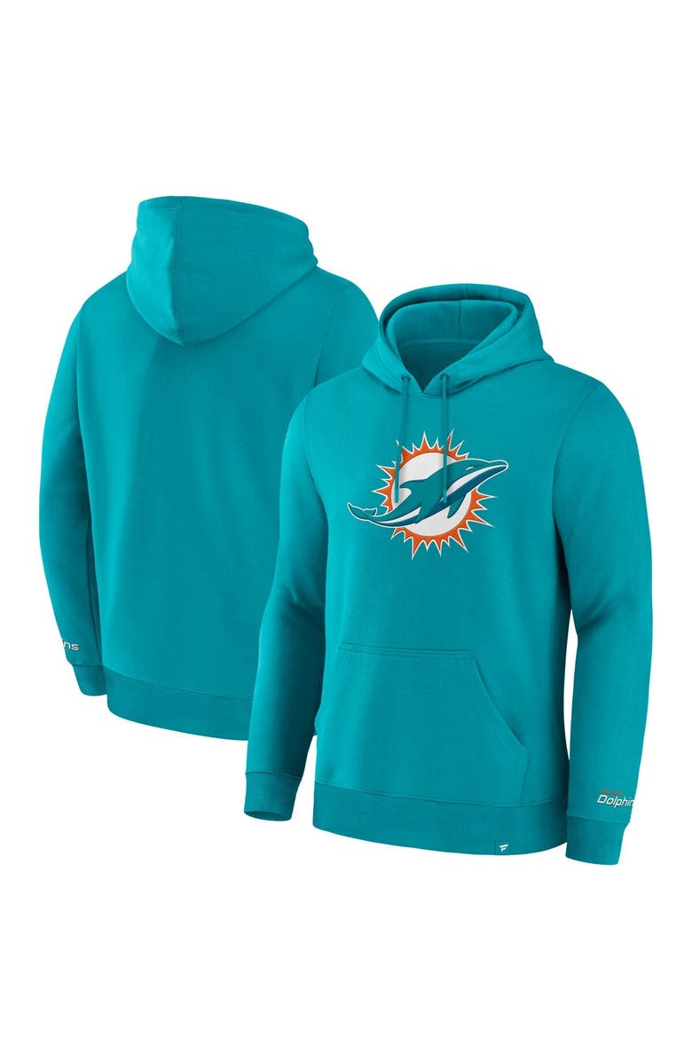 FANATICS Men's Fanatics  Aqua Miami Dolphins Legacy Fleece Pullover Hoodie, Main, color, Aqua