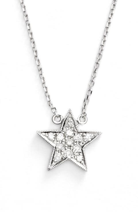 'Julianne Himiko' Diamond Star Pendant Necklace