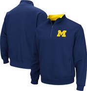 COLOSSEUM Men's Colosseum Navy Michigan Wolverines Big & Tall Tortugas Quarter-Zip Jacket