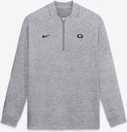 Nike Men's Nike Gray Georgia Bulldogs Par Raglan Tri-Blend Therma-FIT Half-Zip Pullover