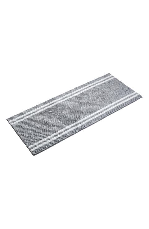 Hotel Stripe Bath Runner Rug