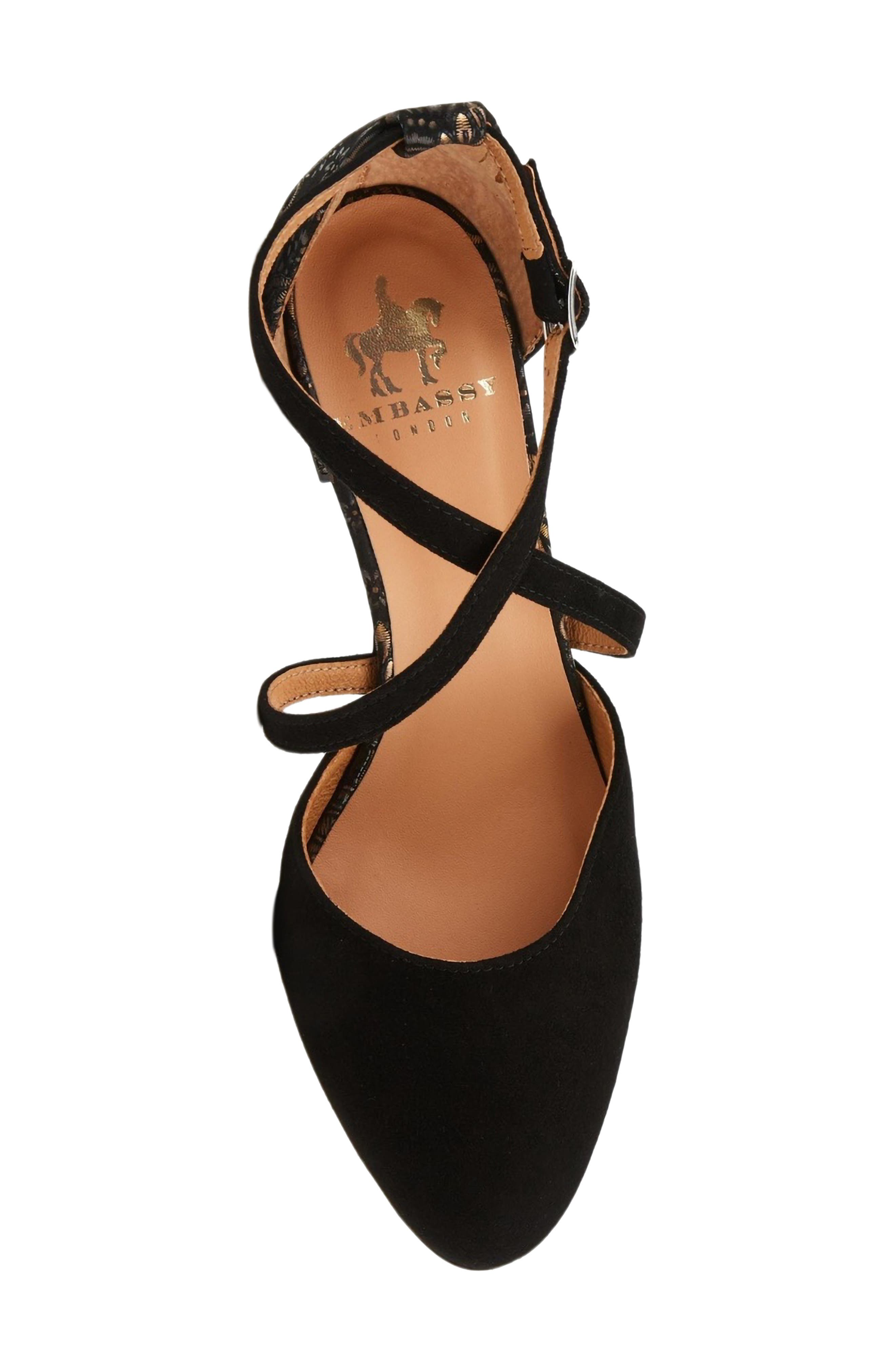Dannii Ankle Strap Pump, Alternate, color, BLACK