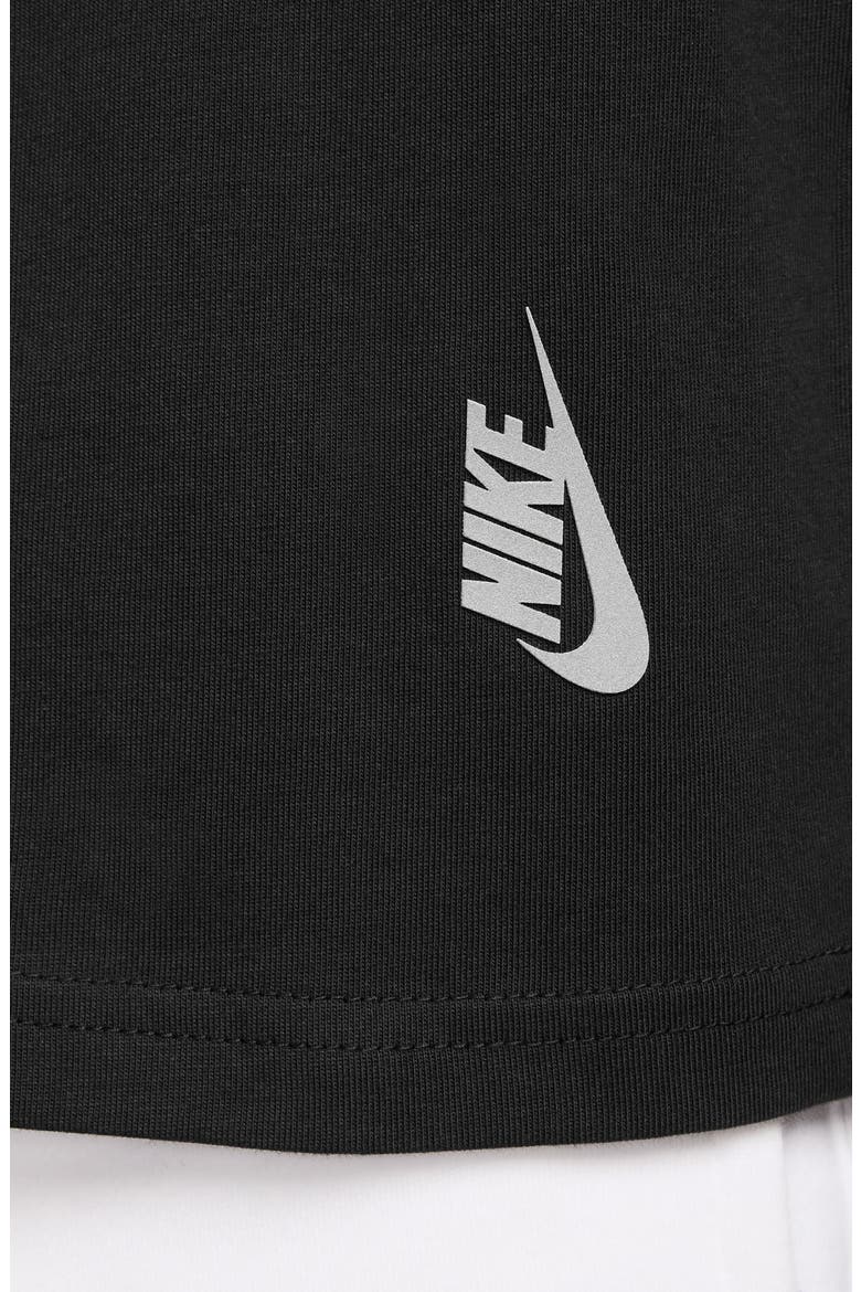 Essential Cotton Boxy T-Shirt, Alternate, color, BLACK