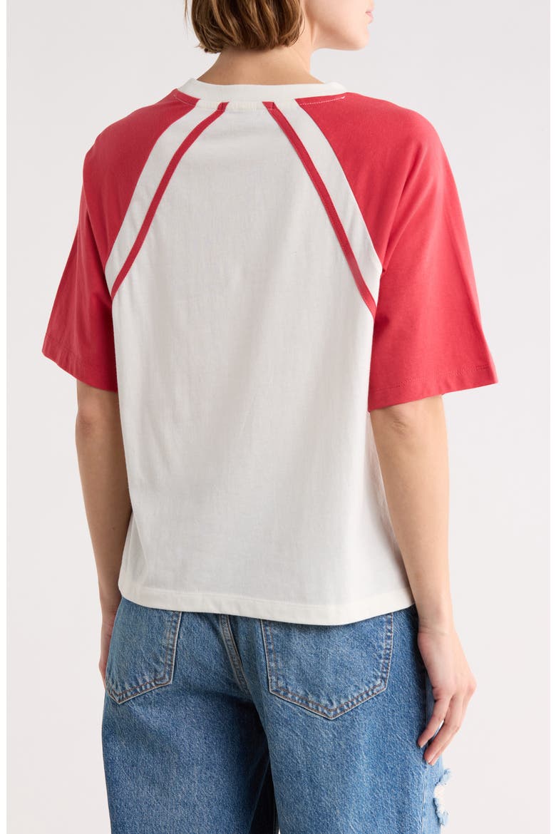 '73' Graphic Raglan T-Shirt, Alternate, color, MARSHMALLOW