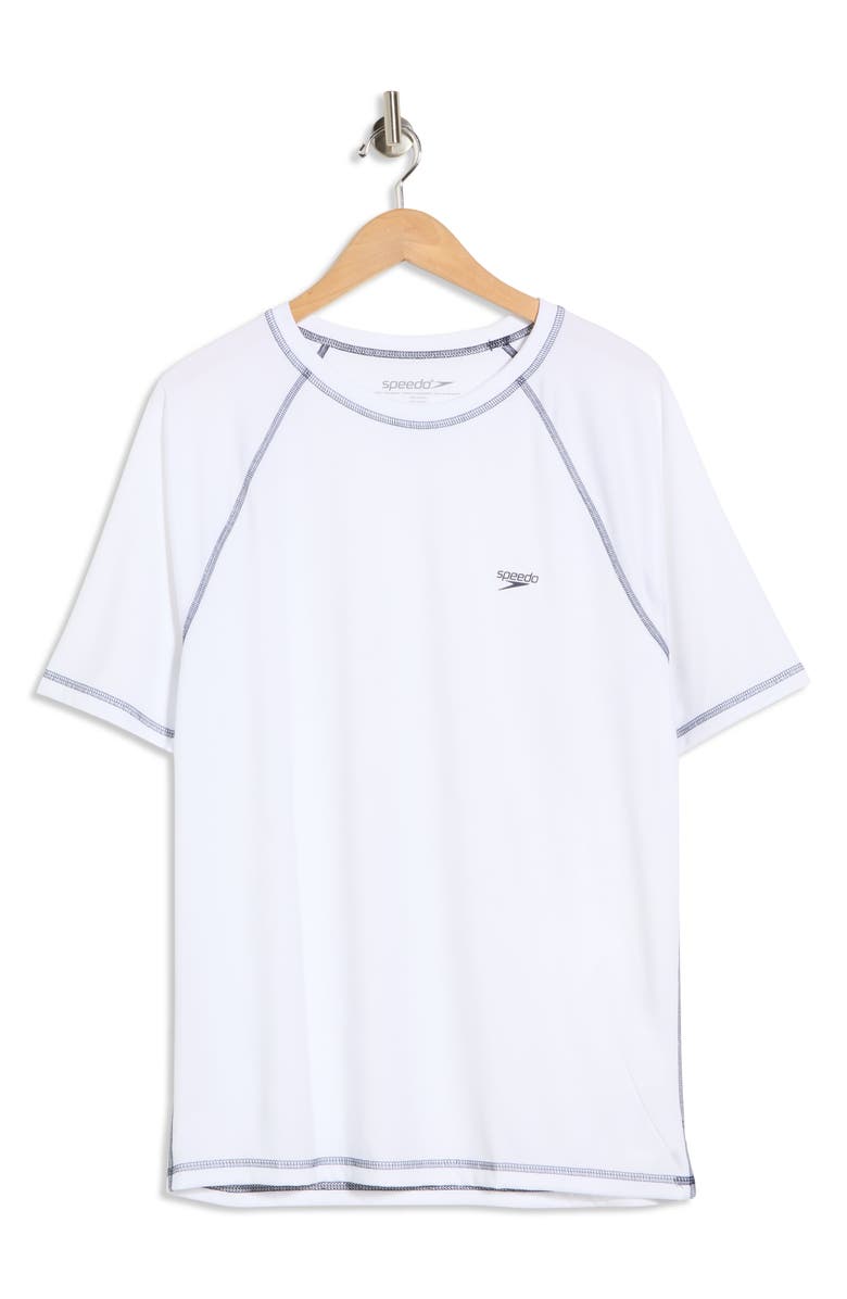 Speedo<sup>®</sup> Easy Short Sleeve Swim T-Shirt, Main, color, White
