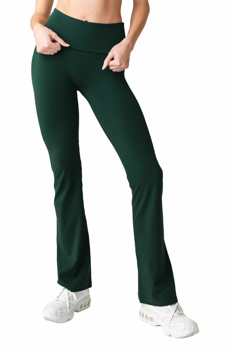 Vitality Cloud II Foldover Trouser, Alternate, color, Forest