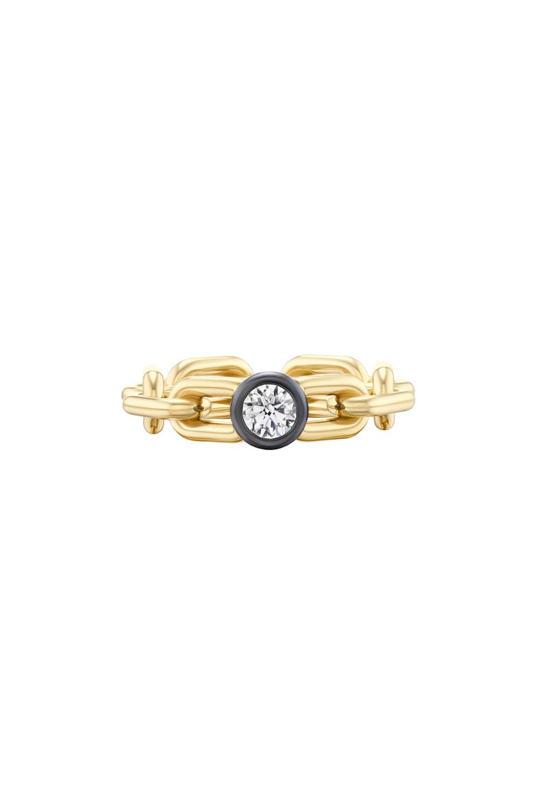 Diamond Chain Ring, Main, color, YELLOW GOLD