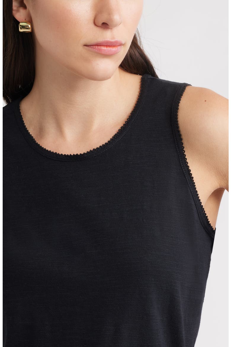 Scallop Trim Tank, Alternate, color, BLACK