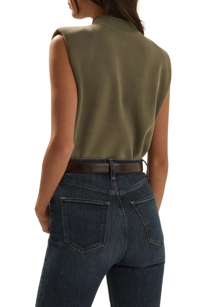 The Whitney Sleeveless Knit Crop Top, Alternate, color, ARMY