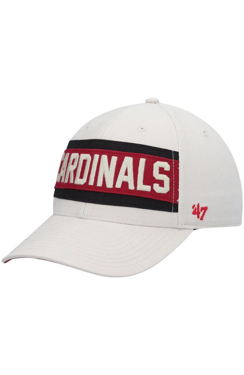 '47 Men's '47 Cream Arizona Cardinals Crossroad MVP Adjustable Hat, Alternate, color, Cream