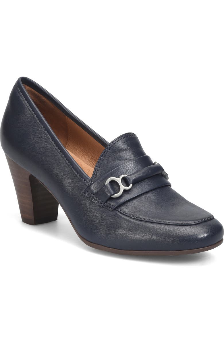 Söfft Leona Bit Loafer Pump, Main, color, Sky Navy