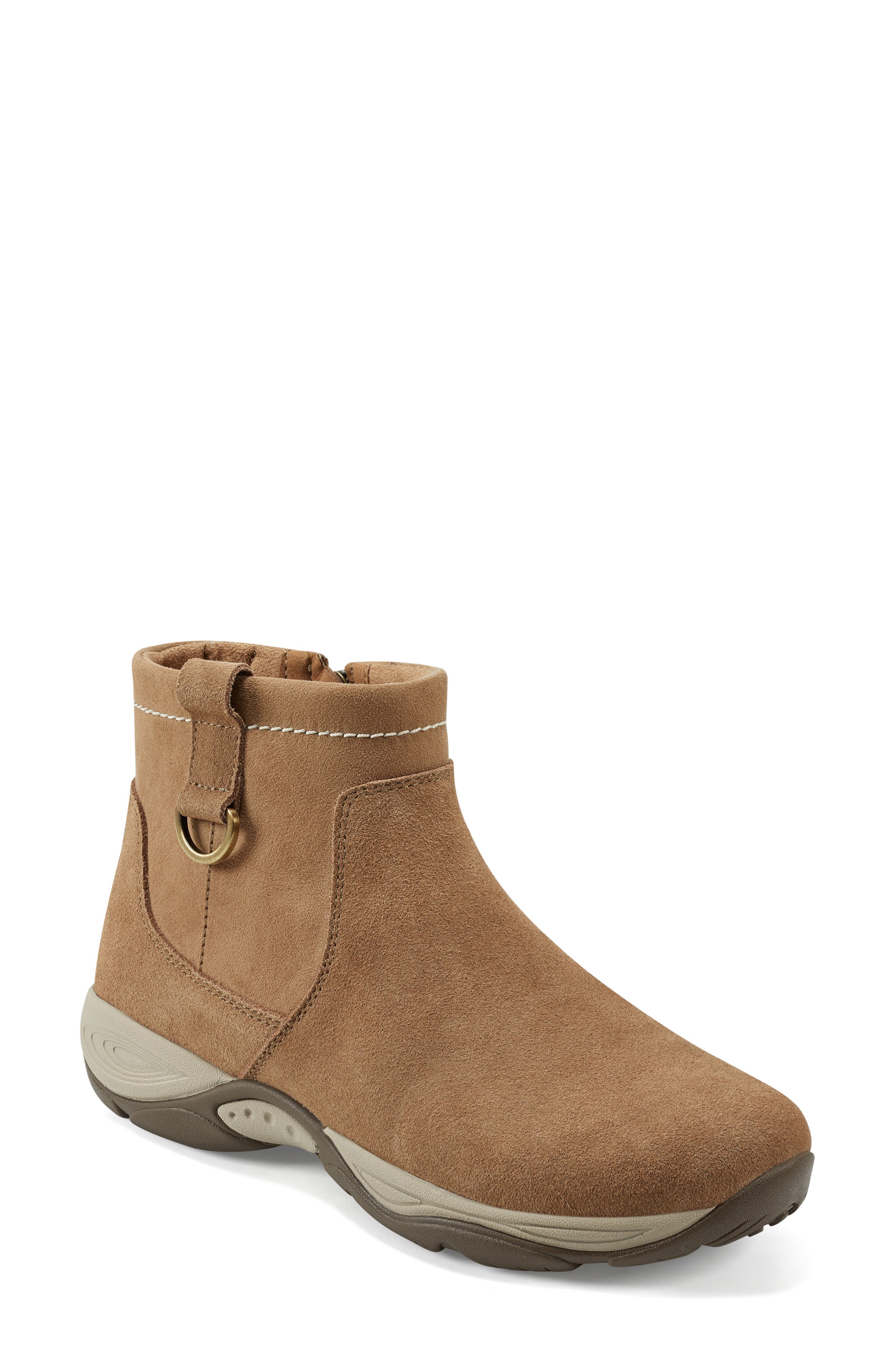 Elton Water Resistant Zip Bootie, Main, color, TAU01