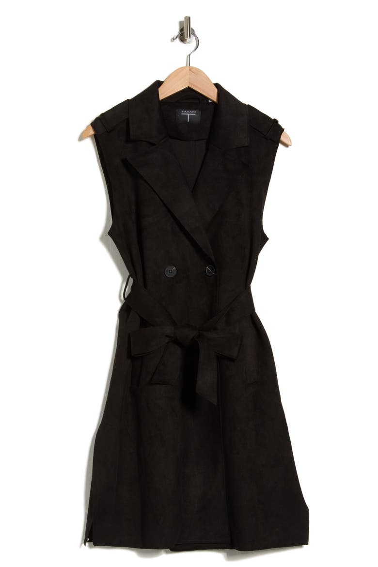 Double Breasted Blazer Dress, Alternate, color, BLACK