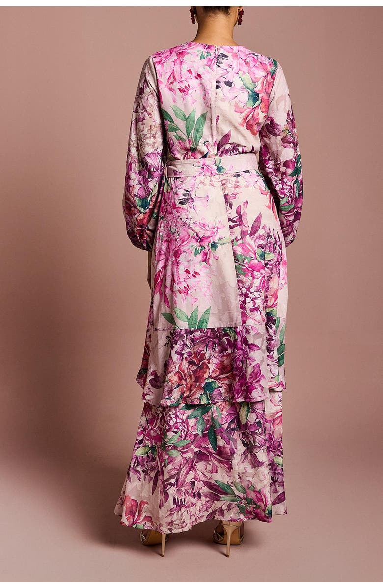 Coast Chiffon Midaxi Dress With Belt, Alternate, color, Pink