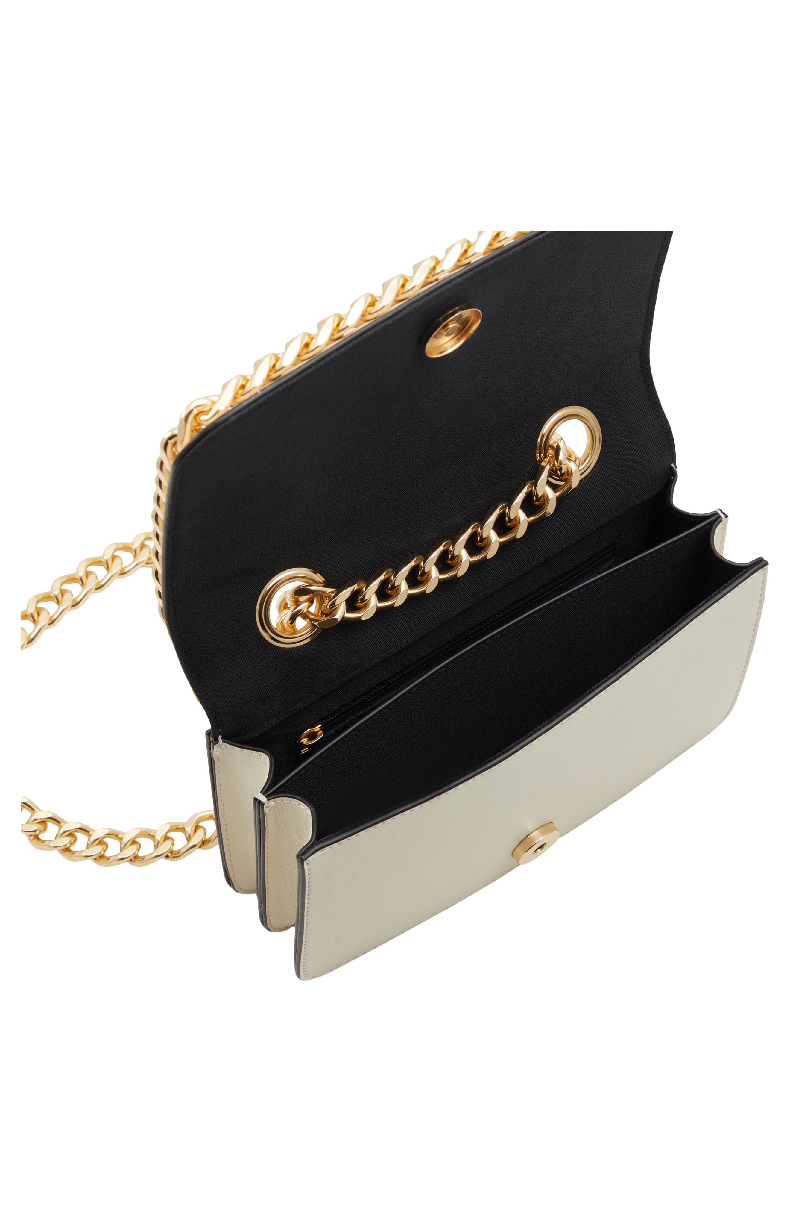 ALDO Mini Greenwald Chain Strap Faux Leather Crossbody Bag, Alternate, color, 