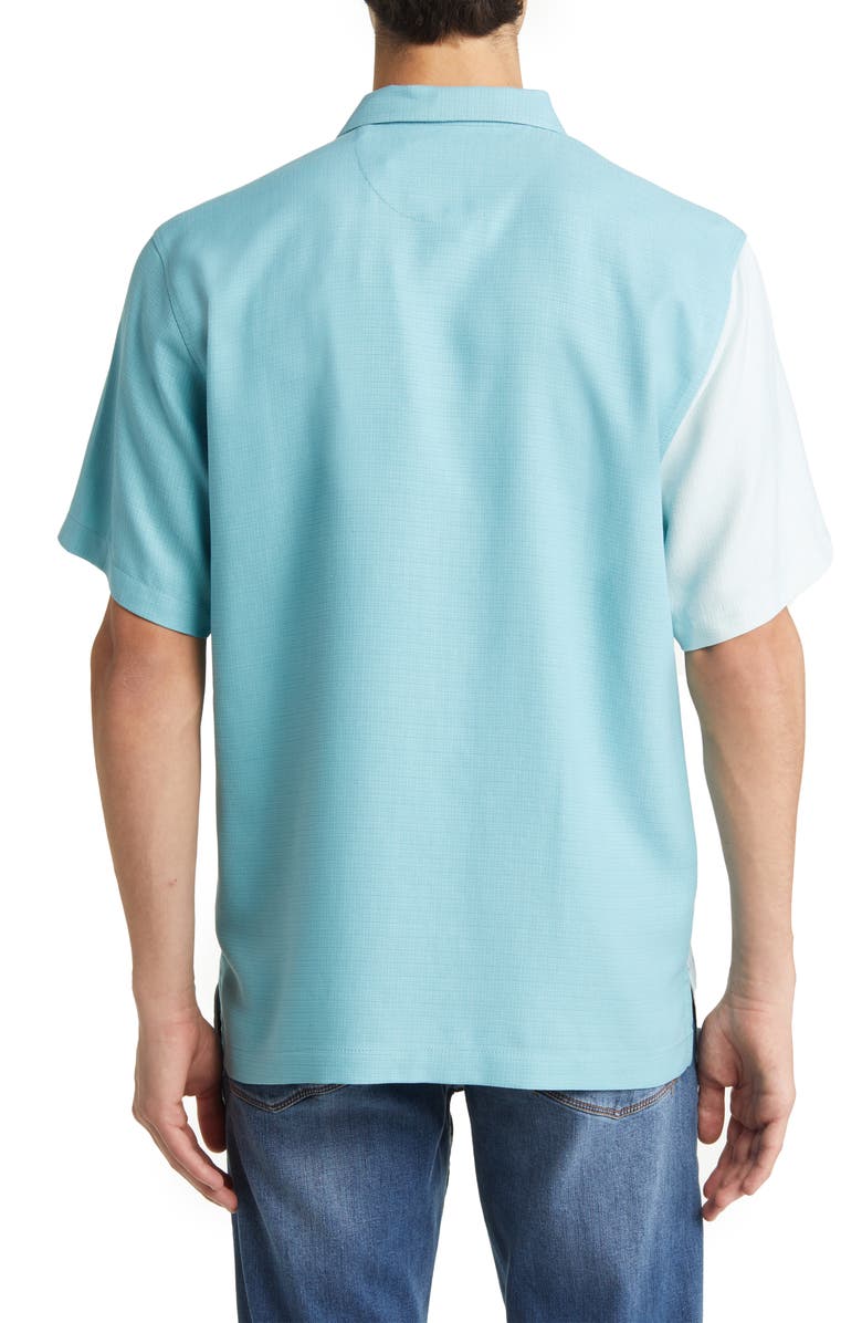 Tommy Bahama Sun & Shade Grove Short Sleeve Silk Button-Up Shirt, Alternate, color,