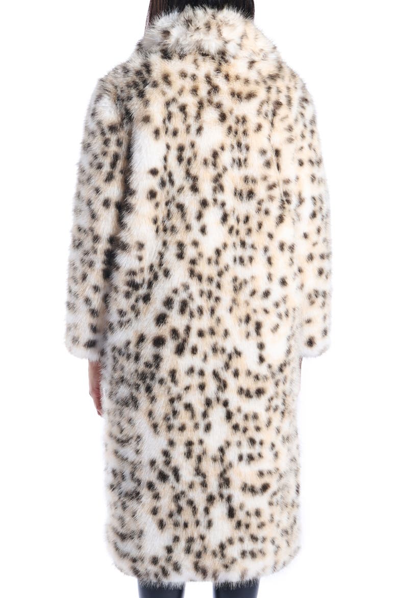 Leopard Print Faux Fur Coat, Alternate, color, TAN MULTI