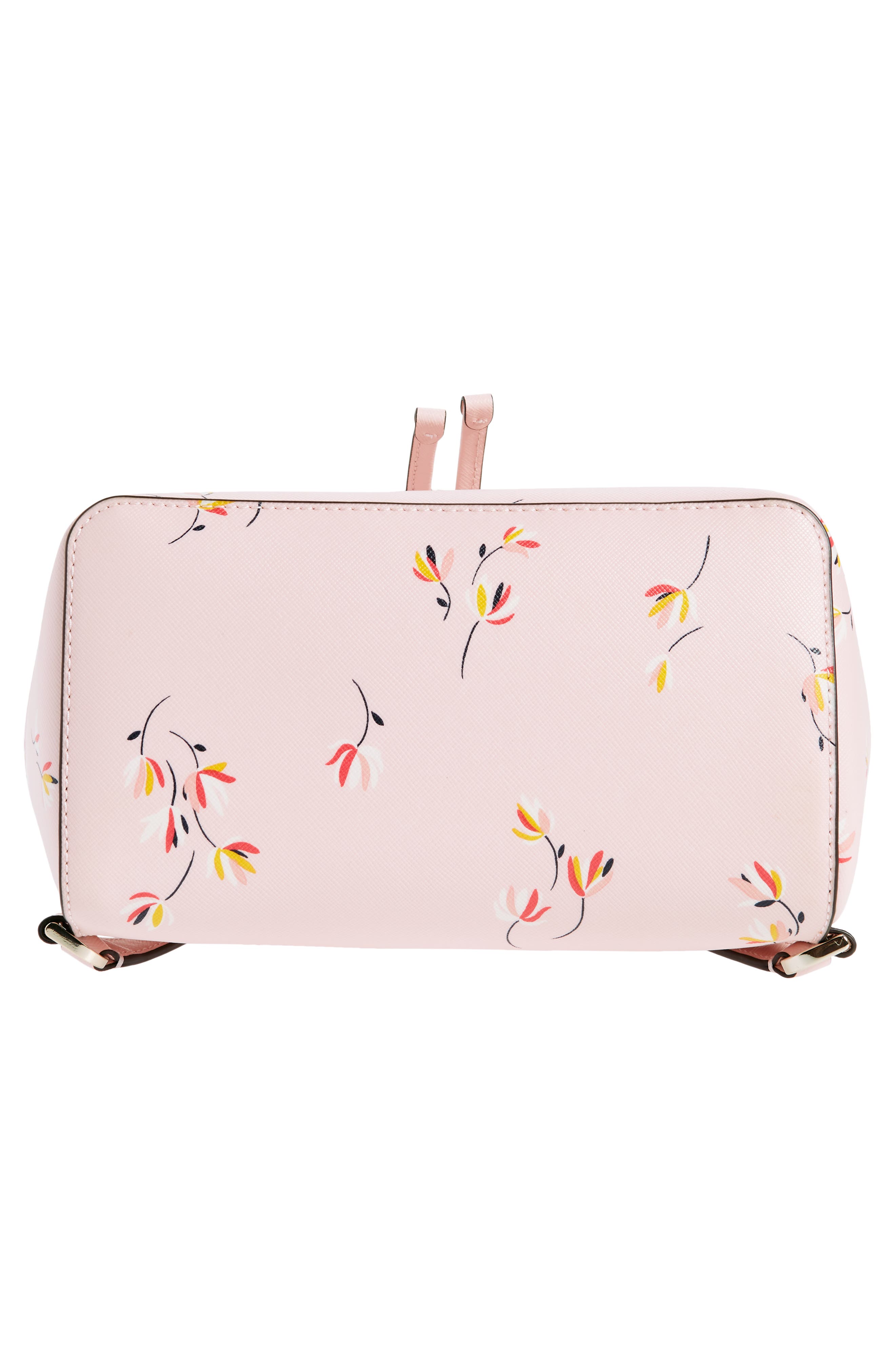 Kate Spade New York medium flower print flap backpack, Alternate, color, 