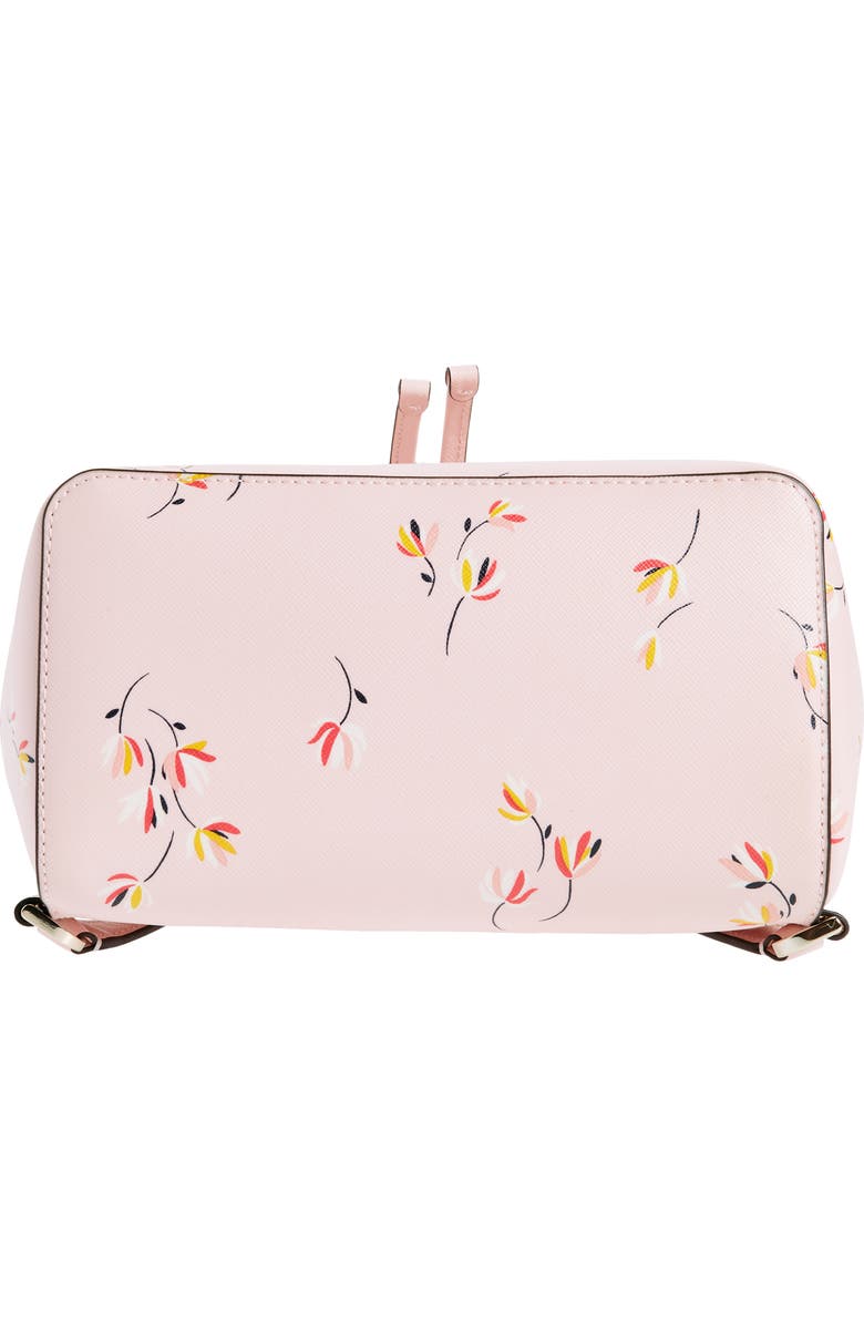 Kate Spade New York medium flower print flap backpack, Alternate, color,