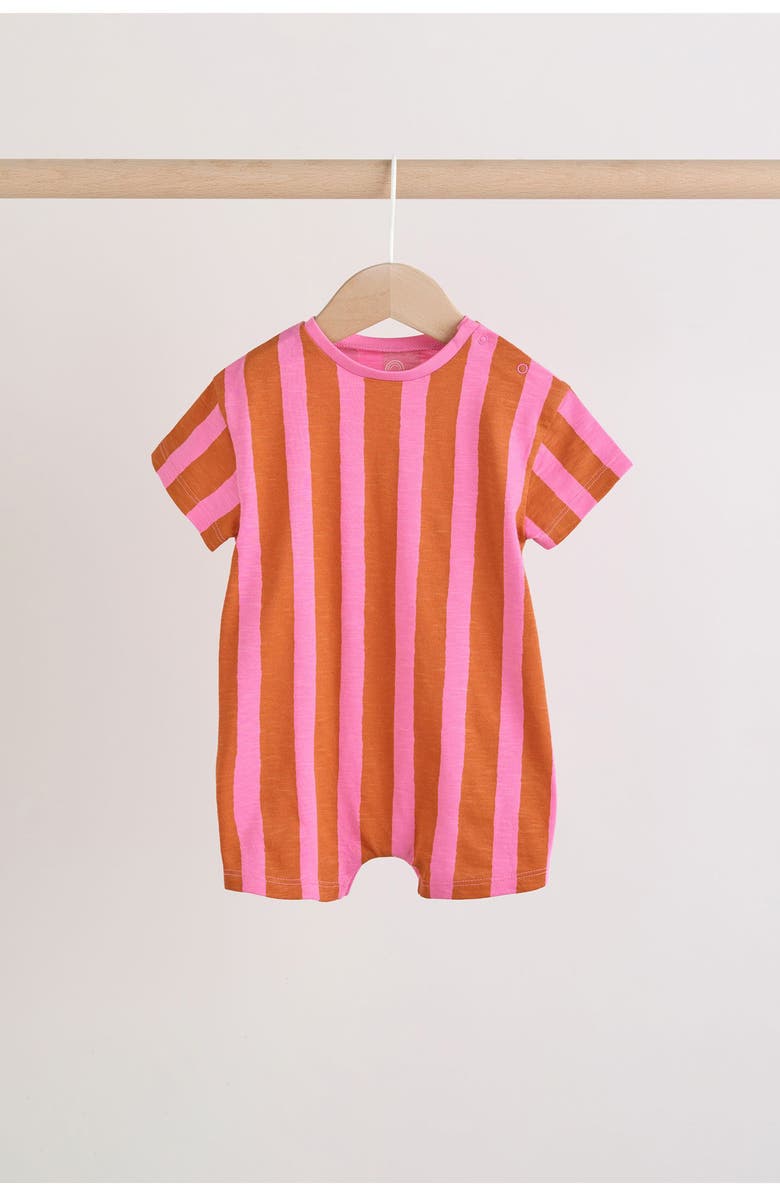 NEXT Set of 3 Assorted Slogan Rompers, Alternate, color, Red