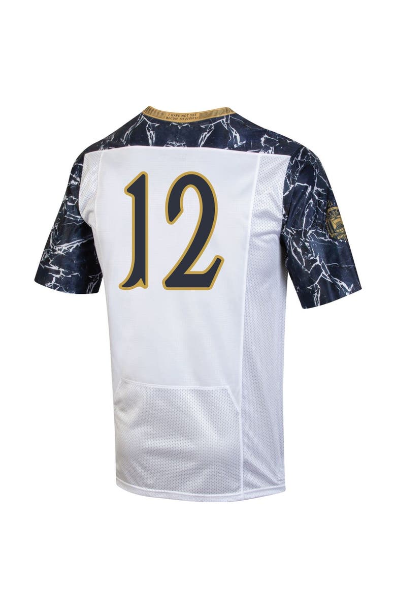 Under Armour Women's Under Armour #12 White/Navy Navy Midshipmen 175 Years Special Game Replica Jersey, Alternate, color, White