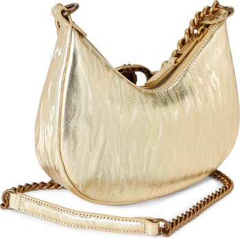 Small Chelsea Chain Leather Hobo Bag