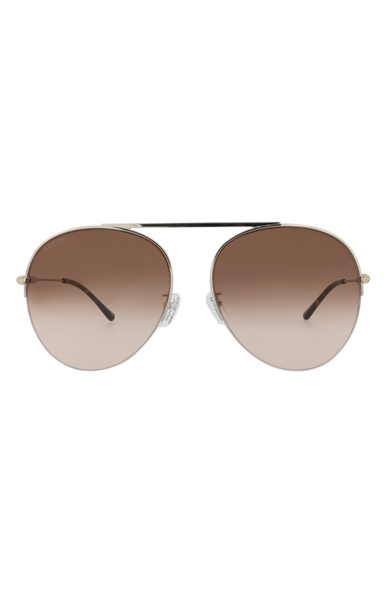 Gucci 61mm Aviator Sunglasses