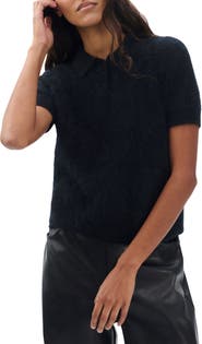 rag & bone Jada Brushed Cashmere Polo Sweater
