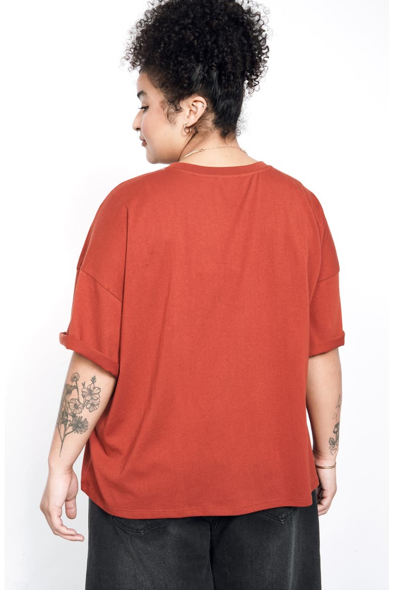 Boxy Graphic Tee (Nordstrom Exclusive), Alternate, color, RUST SOMETHING ELSE