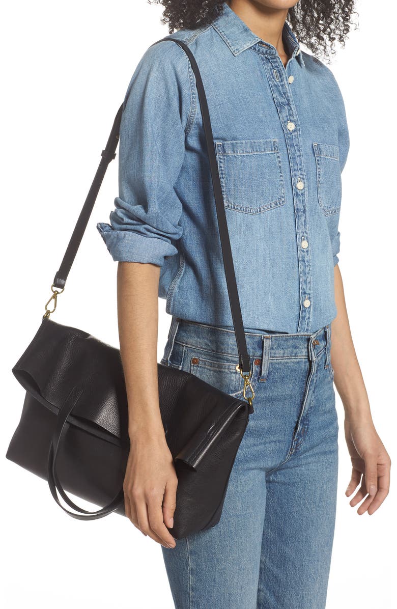 Madewell The Foldover Transport Tote, Alternate, color,
