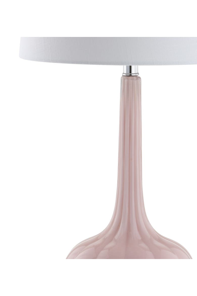 Bette 28.5" Glass Teardrop LED Table Lamp, Alternate, color, Pink