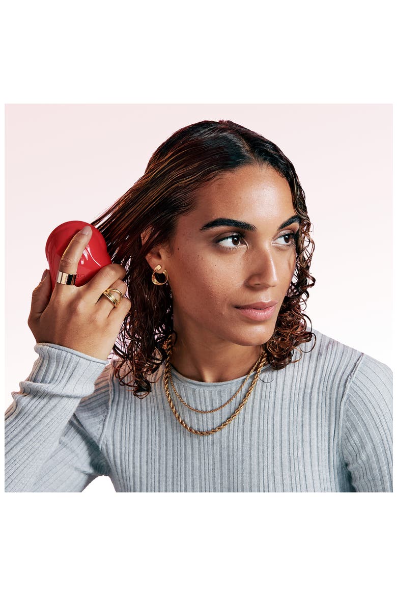 Salsa Red Thick & Curly Detangling Hair Brush, Alternate, color, RED