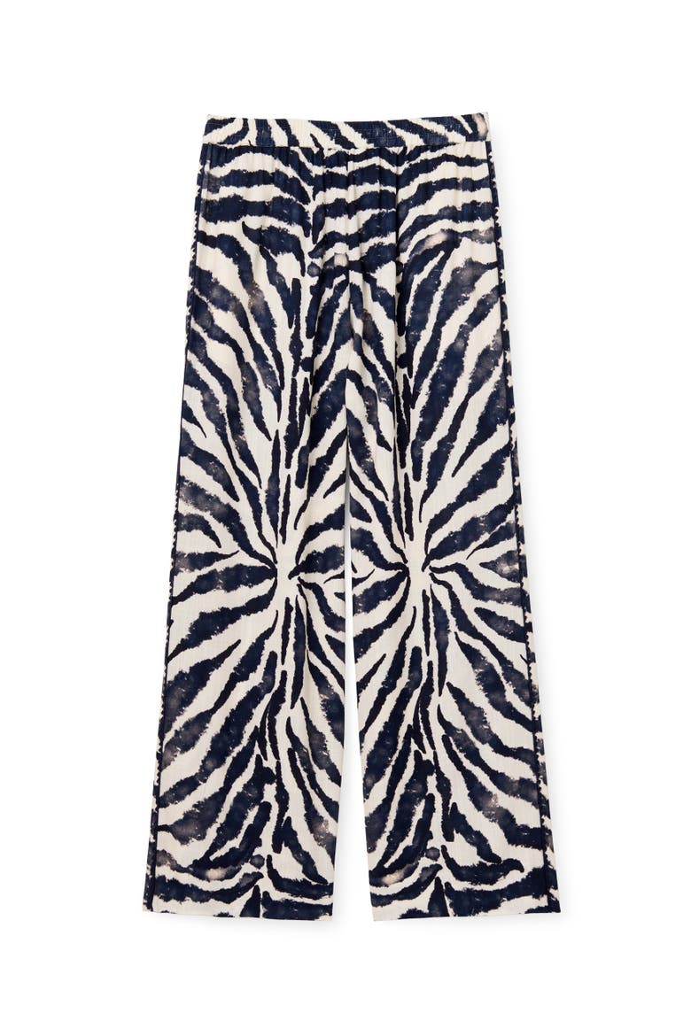 Mia Wide-Leg Linen Pant, Main, color, Painted Zebra